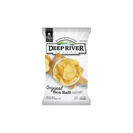 Deep River Snacks Kettle Potato Chip Original Salted 2 oz., PK24 17113